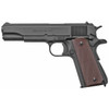AutoOrdnance 1911BKO 1911  45 ACP  5 Barrel 71 Matte Black Carbon Steel Frame Serrated Slide Checkered Brown Polymer Grip Manual Safety UPC: 602686251112