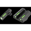 TruGlo TG13XD1A TFX  Black  Green Tritium  Fiber Optic White Outline Front Sight Green Tritium  Fiber Optic Rear Sight UPC: 788130020012