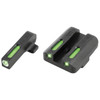 TruGlo TG13XD1A TFX  Black  Green Tritium  Fiber Optic White Outline Front Sight Green Tritium  Fiber Optic Rear Sight UPC: 788130020012