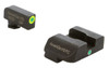 AmeriGlo GL301 iDot Sight set for Glock  Black  Green Tritium with Lumigreen Outline Front Sight Green Tritium iDot Rear Sight UPC: 644406905301