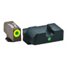 AmeriGlo GL301 iDot Sight set for Glock  Black  Green Tritium with Lumigreen Outline Front Sight Green Tritium iDot Rear Sight UPC: 644406905301