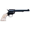 Heritage Mfg RR22MB6PRL Rough Rider  22 LR 22 WMR 6 Shot 6.50 Black Barrel Cylinder  Frame Altamont White Pearl Grips UPC: 727962500361