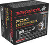 Winchester PDX1 Defender Subsonic Centerfire Ammunition, 38 Special +P, Bonded Jacket Hollow Point, 130 Grain - 20 Cartridge Box ( 20 / 1 )