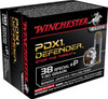 Winchester PDX1 Defender Subsonic Centerfire Ammunition, 38 Special +P, Bonded Jacket Hollow Point, 130 Grain - 20 Cartridge Box ( 20 / 1 )