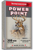 Winchester Power-Point Hyper Velocity Centerfire Ammunition, 308 Winchester, Power Point, 180 Grain - 20 Cartridge Box ( 20 / 1 )