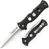 Cold Steel CS10AB Counter Point I 4 Folding Spear Point Plain Satin AUS10A SS Blade Black GrivEx Handle Includes Pocket Clip UPC: 705442017691