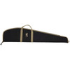 Browning 1410049244 Plainsman Rifle Case 44 Black with Tan Trim 600D Polyester with Webbed Handles Foam Padding  Brushed Tricot Lining for Scoped Rifle UPC: 023614365341