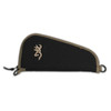 Browning 1430049813 Plainsman Pistol Rug made of 600D Polyester with Black Finish  Tan TrimLogo Open Cell Foam Padding Brushed Tricot Lining  Zipper 13 L UPC: 023614204671