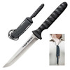 Cold Steel CS53NCC Spike  4 Fixed Drop Point Plain Cryo 4116 SS BladeBlack Scalloped GrivEx Handle Includes Bead Chain LanyardSheath UPC: 705442010111