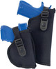 Allen 44818 Cortez  Size 18 OWB Style Black Polyester Adjustable Strap  Belt Loop Mount Type fits 6 Barrel DA Revolver with Full Lug Right Hand UPC: 026509448181