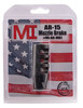 Midwest Industries MIARMB1 Muzzle Brake  Black Phosphate Steel with 1228 tpi Threads for 223 Rem 5.56x45mm NATO ARPlatform UPC: 816537013730