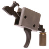 CMC Triggers 92502 DropIn  TwoStage Curved Trigger with 2 lbs Draw Weight  BlackSilver Finish for AR15AR10 UPC: 850544004930