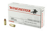 Winchester USA White Box Subsonic Centerfire Ammunition, 40 Smith & Wesson, Jacketed Hollow Point, 180 Grain - 50 Cartridge Box ( 50 / 1 )