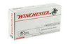 Winchester USA White Box Subsonic Centerfire Ammunition, 40 Smith & Wesson, Jacketed Hollow Point, 180 Grain - 50 Cartridge Box ( 50 / 1 )