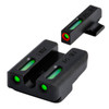 TruGlo TG13HP1PC TFX Pro  Black  Green Tritium  Fiber Optic Orange Outline Front Sight Green Tritium  Fiber Optic Rear Sight UPC: 788130022740