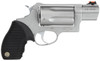 Taurus 2441039TC Judge Public Defender 45 Colt LC Caliber or 2.50 410 Gauge with 2.50 Barrel 5rd Capacity Cylinder Overall Matte Finish Stainless Steel  Black Ribber Grip UPC: 725327607090