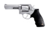 Taurus 2650049 65  38 Special P or 357 Mag 6 Shot 4 Barrel Overall Matte Finish Stainless Steel Finger Grooved Black Rubber Grip Fixed Sights UPC: 725327330080