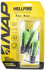 NAP NAP60035 Quickfletch Hellfire Fletching White Green 6 Pack UPC: 033576600350