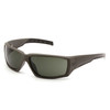 Pyramex VGSG722T Venture Gear Tactical Overwatch Adult Gray Lens Polycarbonate OD Green Frame UPC: 811907023050