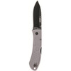 KaBar 4062GY Dozier Hunter 3 Folding Drop Point Plain Black AUS8A SS Blade Gray Zytel Handle Includes Pocket Clip UPC: 617717304620