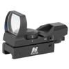 NcStar D4B Red Four Reticle Reflex Optic  1x 24x34mm 3 MOA Multi Reticle Black Anodized Aluminum UPC: 814108011260