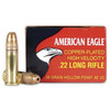 Federal American Eagle High Velocity Rimfire Ammunition, 22 LR, Copper Plated Hollow Point, 38 Grain - 40 Cartridge Box ( 40 / 1 )