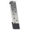 CMC Products 15150 Power Mag  Stainless Steel with Black Base Pad Detachable 10rd 45 ACP for 1911 Government UPC: 705263151505
