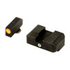 AmeriGlo GL201 iDot Sight set for Glock  Black  Green Tritium with Orange Outline Front Sight Green Tritium iDot Rear Sight UPC: 644406903055