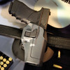 Blackhawk 413500BKR Serpa CQC Sportster OWB Size 00 Gun Metal Gray Polymer Paddle Compatible wGlock 17223147 Right Hand UPC: 648018090035
