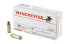 Winchester USA White Box High Velocity Centerfire Ammunition, 38 Super +P, Full Metal Jacket, 130 Grain - 50 Cartridge Box ( 50 / 1 )