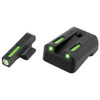TruGlo TG13KM1A TFX  Black  Green Tritium  Fiber Optic White Outline Front Sight Green Tritium  Fiber Optic Rear Sight UPC: 788130020005