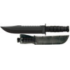 KaBar 2211 Big Brother  9.38 Fixed Top SerratedBottom Straight Plain Black 1095 CroVan Blade Black Kraton G Handle Includes Sheath UPC: 617717222115