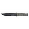 KA-BAR Full-Size Fixed 7 in Blk Combo Blade Foliage Kraton UPC: 617717250125