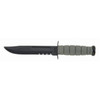 KA-BAR Full-Size Fixed 7 in Blk Combo Blade Foliage Kraton UPC: 617717250125