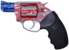 Charter Arms 23872 Undercover The Old Glory Small 38 Special 5 Shot 2 American Flag Stainless Steel Barrel  Cylinder American Flag Aluminum Frame wBlack Finger Grooved Rubber Grip Exposed Hammer UPC: 678958238723