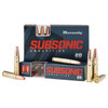 Hornady Subsonic Subsonic Centerfire Ammunition, 300 Blackout, Sub X, 190 Grain - 20 Cartridge Box ( 20 / 1 )
