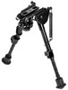 NcStar ABPGC2 Precision Grade Compact Notched Bipod 5.58 wNotched Legs AluminumSteel Includes 3 Adapters UPC: 814108016913