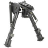 NcStar ABPGC2 Precision Grade Compact Notched Bipod 5.58 wNotched Legs AluminumSteel Includes 3 Adapters UPC: 814108016913