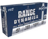 Fiocchi Range Dynamics Subsonic Centerfire Ammunition, 40 Smith & Wesson, Full Metal Jacket Truncated Cone, 165 Grain - 50 Cartridge Box ( 50 / 1 )