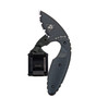KaBar 1481 TDI Law Enforcement 2.31 Fixed Drop Point Serrated Black AUS8A SS Blade Black Zytel Handle Includes Belt Clip UPC: 617717214813