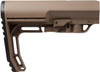 Mission First Tactical BMSSDE Battlelink Minimalist Stock Collapsible Scorched Dark Earth Synthetic for AR15 M16 M4 with Commercial Tube Tube Not Included UPC: 676315028703