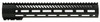 Mission First Tactical TMARFF13MRS Tekko AR Free Float MLok Rail System 13.5 6061 Aluminum Black Hard Coat Anodized UPC: 814002021433