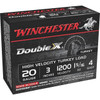 Winchester Double X 20 Gauge Shotshell Ammunition, 3 Inch, 1200 FPS, 1 3/8 Ounce, #4 Shot - 10 Cartridge Box ( 10 / 1 )