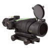 Trijicon 100229 ACOG  Black Hardcoat Anodized 4x 32mm Illuminated Green Chevron Reticle UPC: 719307303423