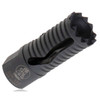 Troy Ind SBRAMED05BT00 Medieval Muzzle Brake Black Steel with 1228 tpi Threads  2.25 OAL for 5.56x45mm NATO ARPlatform UPC: 812699010013