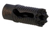 Troy Ind SBRAMED05BT00 Medieval Muzzle Brake Black Steel with 1228 tpi Threads  2.25 OAL for 5.56x45mm NATO ARPlatform UPC: 812699010013