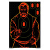 Birchwood Casey 34647 ShootNC Reactive Target Bad Guy Silhouette Adhesive Paper Target 12 x 18 12 Per Pkg UPC: 029057346473