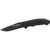 S and W SWA25 Folder 3.25 in Black Blade Rubber Handle UPC: 028634705443