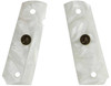 Pachmayr 62001 Custom Grip White Simulated Pearl Panels for 1911 with Ambidextrous Safety UPC: 034337620013
