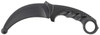Cold Steel CS92R49 Karambit Rubber Trainer 4 Fixed Plain Black Santoprene BladeBlack Deep Checkered wRing Pommel Santoprene Handle UPC: 705442018353 Cold Steel CS92R49 Karambit Rubber Trainer 4 Fixed Plain Black Santoprene BladeBlack Deep Checkered wRing Pommel Santoprene Handle UPC: 705442018353